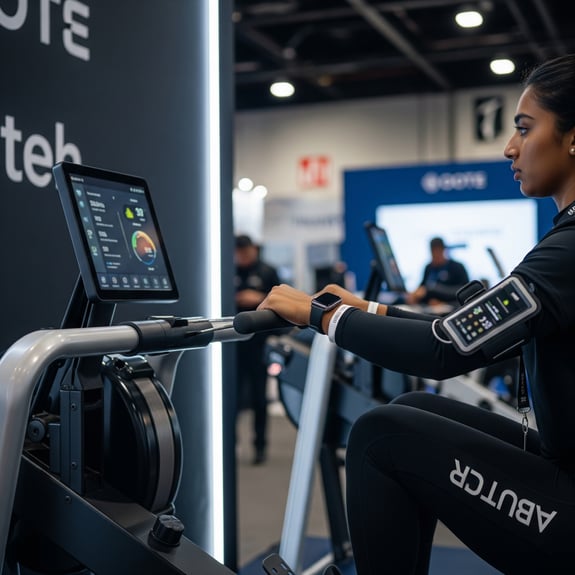 Fitness Equipment Workout Experiential Marketing in Trade Shows