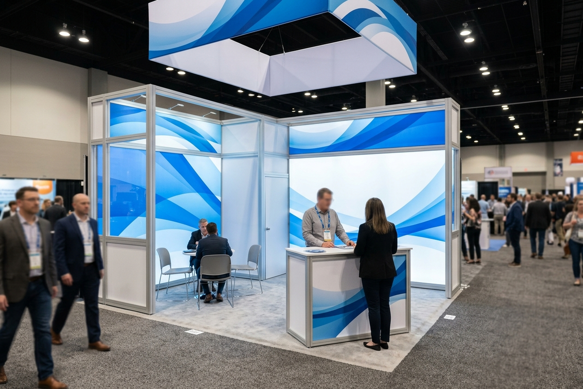owned-modular-trade-show-booth-in-use
